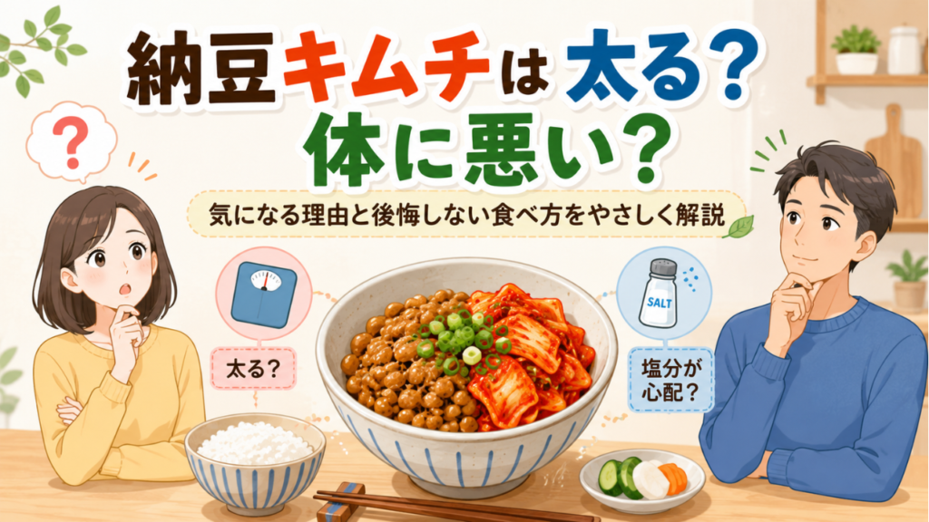 納豆キムチは太る？体に悪いと言われる理由と後悔しない食べ方