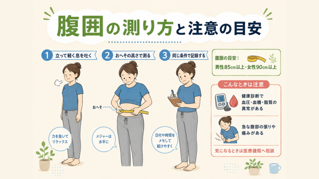 腹囲はお腹の肉を判断する現実的な目安になる