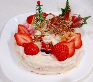 レシピブログ低カロリークリスマスケーキ