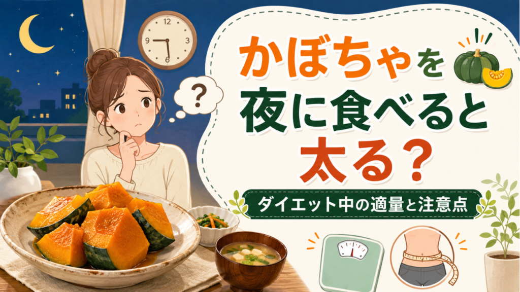 かぼちゃを夜に食べると太る？寝る前に避けたい食べ方と適量