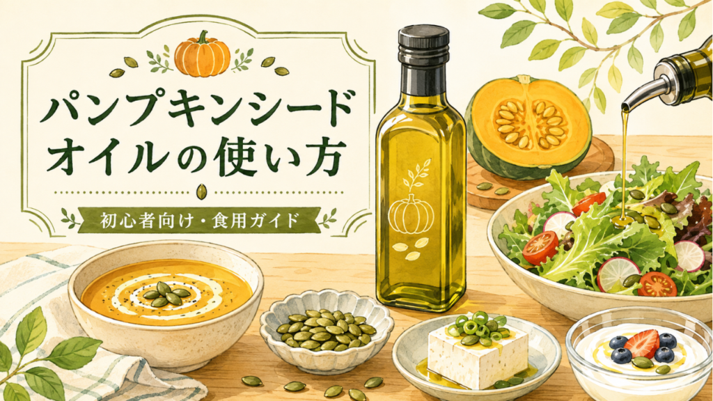 パンプキンシードオイルの使い方を解説！ドレッシングやヨーグルトの食べ方と保存方法