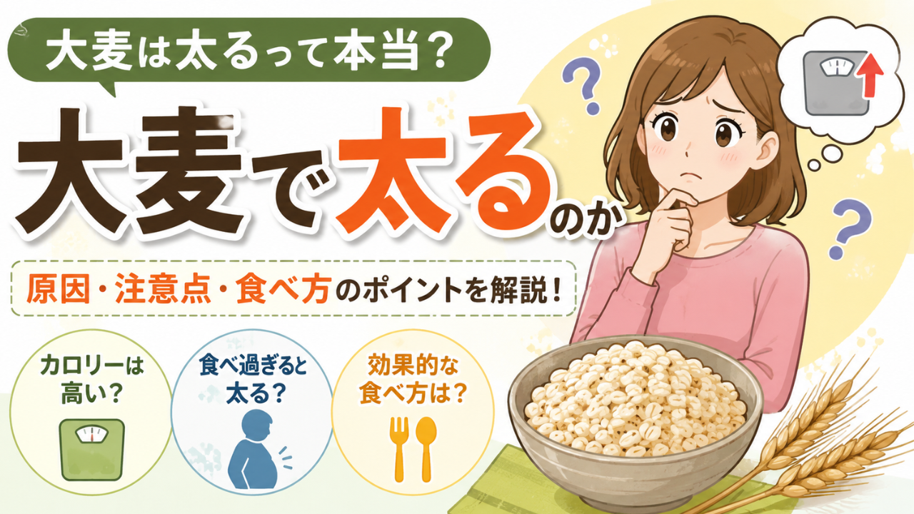 大麦は太る？もち麦・押し麦のカロリー・糖質と食べ過ぎで後悔しない注意点