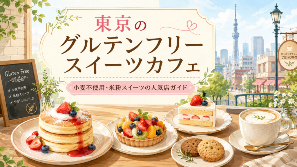 東京のグルテンフリースイーツカフェはどこ？小麦不使用・米粉スイーツ・ヴィーガン対応店の場所と行き方