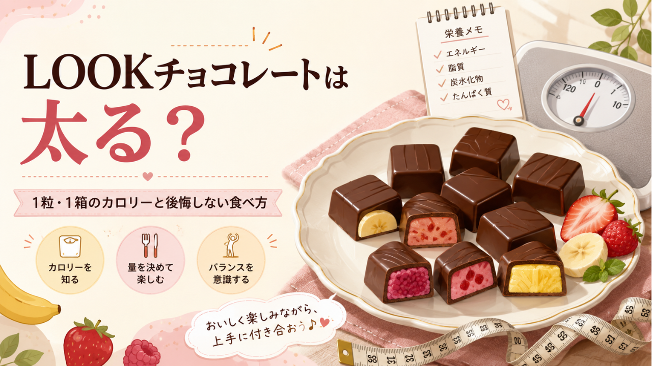 LOOKチョコレートは太る？1粒・1箱のカロリーとダイエット中に後悔しない食べ方