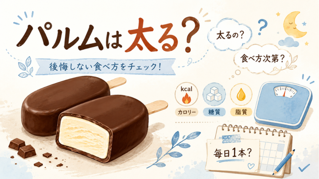 パルムは太る？カロリー・糖質・脂質とダイエット中に後悔しない食べ方
